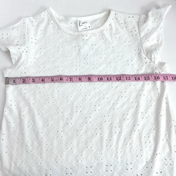 Livi by Olivia Rae White Eyelet Mini Dress
New‎ W/FLAW Read - Picture 8 of 11
